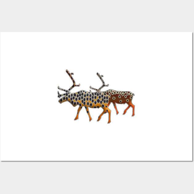 Raindeer III Wall Art by MikaelJenei